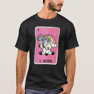 El Unicornio Mexican Loteria Cards T-shirt