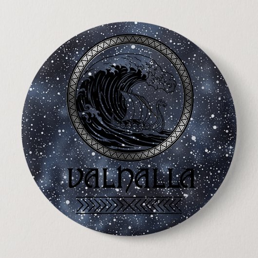 El Valor del Vikingo Ronde Button 4,0 Cm (Voorkant)