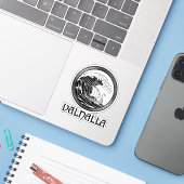 El Valor del Vikingo Sticker (Laptop met iPhone)