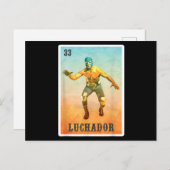 El Wrestler Lucha Libre - Mexico Luchador Briefkaart (Voorkant / Achterkant)