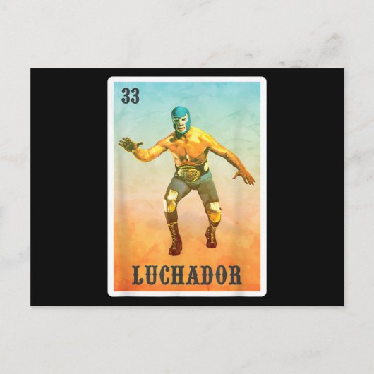 El Wrestler Lucha Libre - Mexico Luchador Briefkaart (Voorkant)