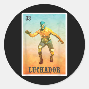 El Wrestler Lucha Libre - Mexico Luchador Ronde Sticker