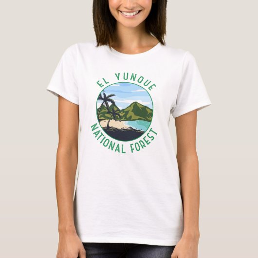 El Yunque Nationaal bos Puerto Rico verhit T-shirt (Voorkant)