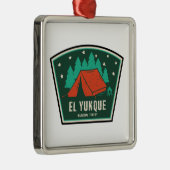El Yunque National Forest Camping Metalen Ornament (Rechts)