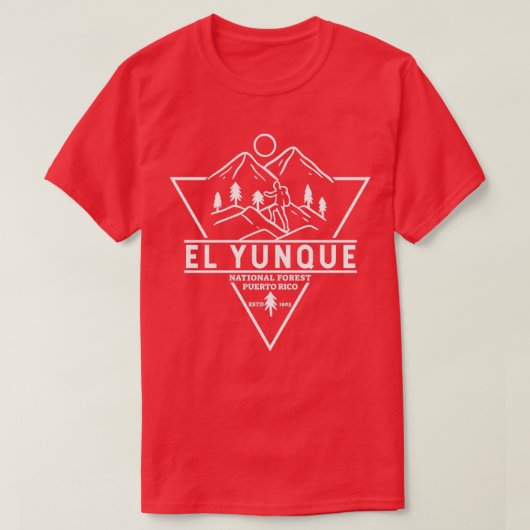 El Yunque National Forest Puerto Rico Badge T-shirt (Design voorkant)