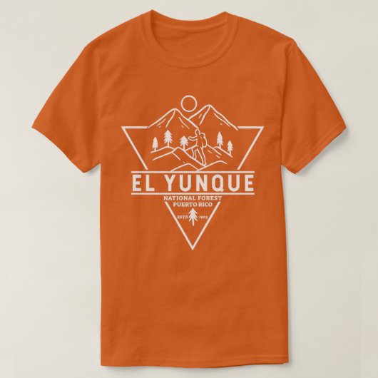 El Yunque National Forest Puerto Rico Badge T-shirt (Design voorkant)