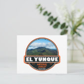 El Yunque National Forest Puerto Rico Emblem Briefkaart (Staand voorkant)