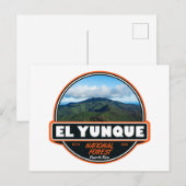 El Yunque National Forest Puerto Rico Emblem Briefkaart (Voorkant / Achterkant)