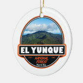 El Yunque National Forest Puerto Rico Emblem Keramisch Ornament (Links)
