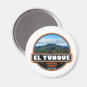 El Yunque National Forest Puerto Rico Emblem Magneet (Voorkant / Achterkant)