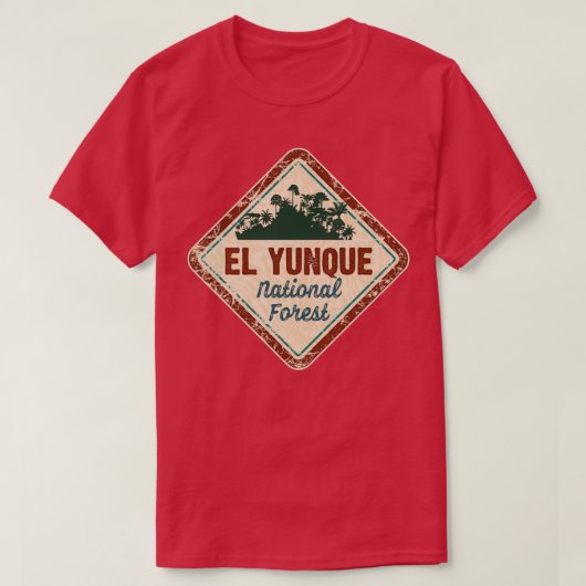 El Yunque National Forest sticker gift VVV T-shirt (Design voorkant)