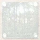 El Yunque, onderzetter Puerto Rico Glazen Onderzetter (Achterkant)