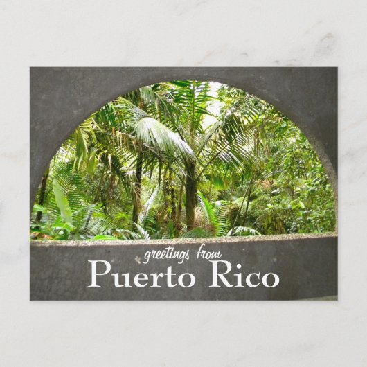 El Yunque, Puerto Rico Briefkaart (Voorkant)