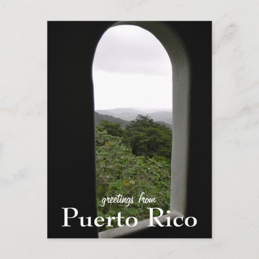 El Yunque, Puerto Rico Briefkaart (Voorkant)