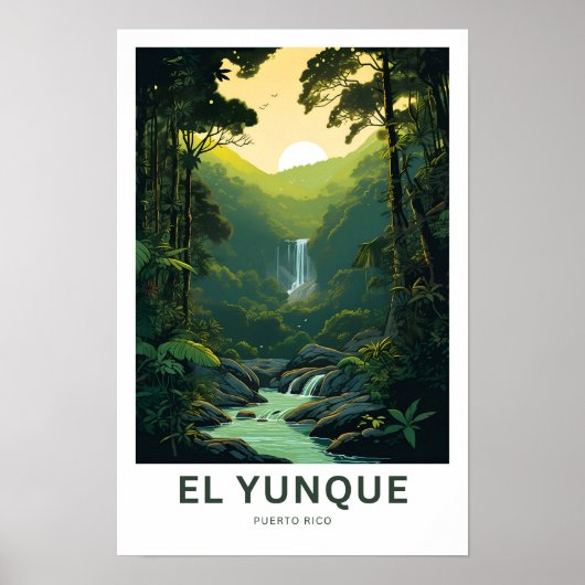 El Yunque Puerto Rico Reisprint Poster (Voorkant)