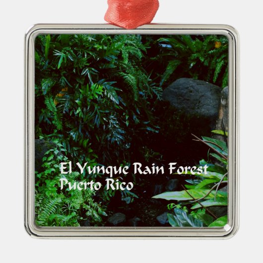 El Yunque-regenwoud Metalen Ornament (Voorkant)