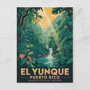 El Yunque Tropisch Paradijs Puerto Rico Natuur Briefkaart
