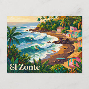 El Zonte El Salvador Briefkaart