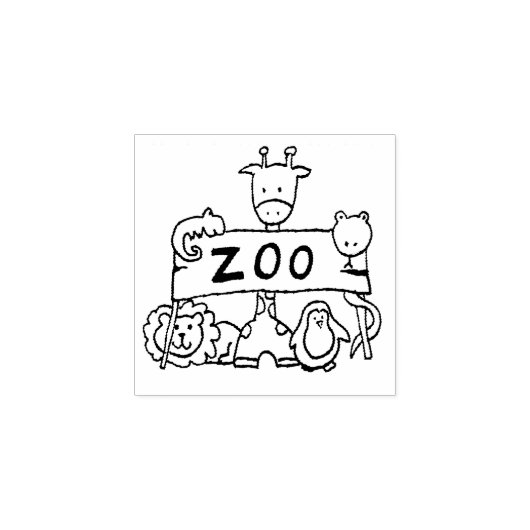 El zoo rubberstempel (Afrduk)