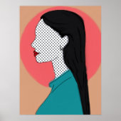 Ela de perfil  - camadas poster (Voorkant)