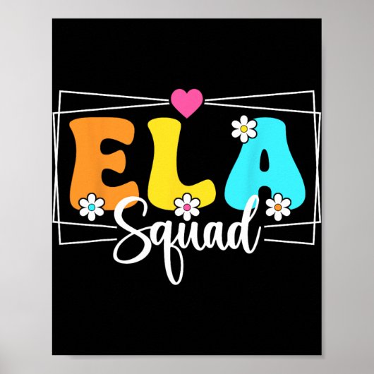 Ela Squad Leraar Ck Naar School Engels Poster (Voorkant)