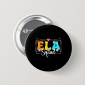 Ela Squad Leraar Ck naar school Engels taal Ar Ronde Button 5,7 Cm (Voorkant /achterkant)