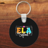 Ela Squad Leraar Ck Terug naar school Engels  Sleutelhanger (Voorkant)