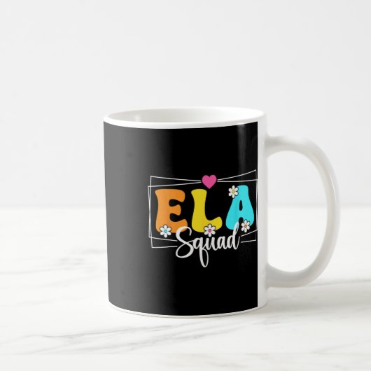 Ela Squad Leraar Terug naar school Engelse taal  Koffiemok (Rechts)