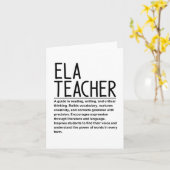 Ela teacher kaart (Gele Bloem)