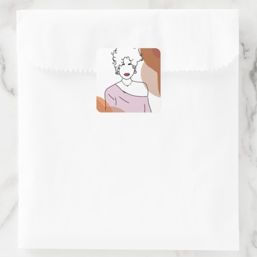 Ela Vierkante Sticker (Tas)