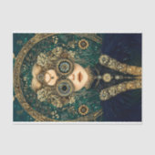 Elaborate Fantasie Steampunk Vrouw Y4 Decoupage Tissuepapier (Voorkant)