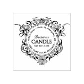 Elaborate Honeybee Lijst BEESWAX CANDLE Rubberstempel (Afrduk)