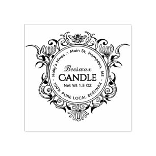 Elaborate Honeybee Lijst BEESWAX CANDLE Rubberstempel