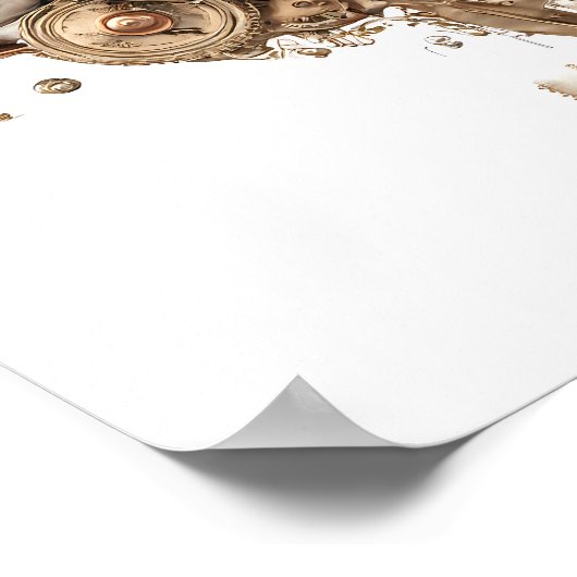 Elaborate Victorian Style: Steampunk Clockwork Poster (Hoek)