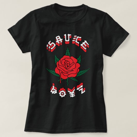 Eladio Carrion Sauce Boyzzz Eladio Carrion Roos Pu T-shirt (Design voorkant)