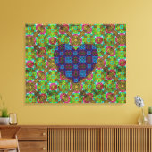 Elafonisi Heart Canvas Afdruk (Insitu (Woonkamer))