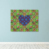 Elafonisi Heart Canvas Afdruk (Insitu (Houten vloer))