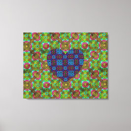 Elafonisi Heart Canvas Afdruk