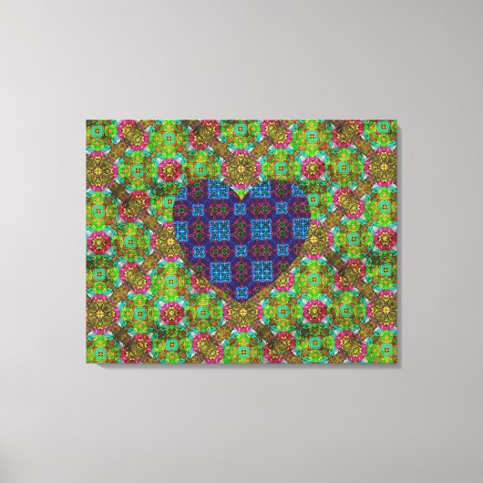 Elafonisi Heart Canvas Afdruk (Voorkant)