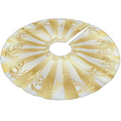 Elagant Gold en witte kerstmis Kerstboom Rok (Gekanteld)