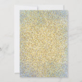 Elagant Gouden Moskee Blauwe waterverf Islamitisch Kaart (Achterkant)