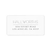 Elagent Modern White en Black Etiket (Voorkant)