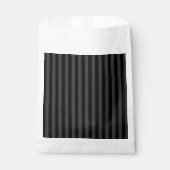 Elagnat Black & Smoky Black Vertical Stripes Bedankzakje (Voorkant)