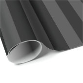 Elagnat Black & Smoky Black Vertical Stripes Cadeaupapier (Rol Hoek)