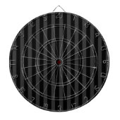 Elagnat Black & Smoky Black Vertical Stripes Dartbord (Voorkant)