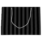 Elagnat Black & Smoky Black Vertical Stripes Groot Cadeauzakje (Voorkant)