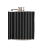 Elagnat Black & Smoky Black Vertical Stripes Heupfles (Voorkant)