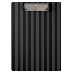 Elagnat Black & Smoky Black Vertical Stripes Klembord