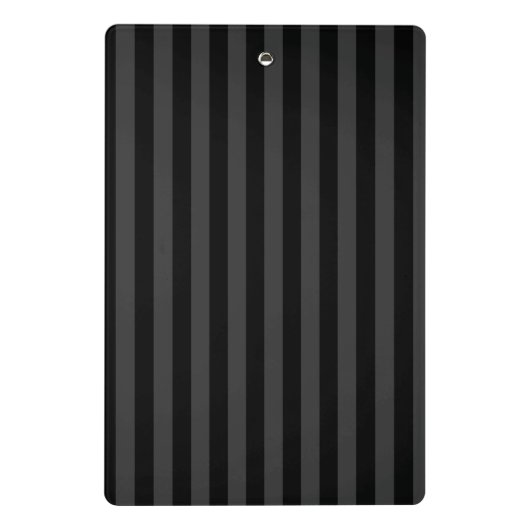 Elagnat Black & Smoky Black Vertical Stripes Mini Klembord (Achterkant)