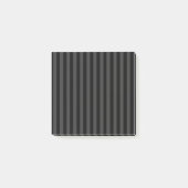 Elagnat Black & Smoky Black Vertical Stripes Post-it® Notes (Voorkant)